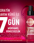 Elidor Brazilian Keratin Therapy Heat Activated Hair Treatment - Smooths Frizz, Repairs Damage, & Straightens - Keratin & Marula Oil Infused, 90ml Elidor Keratin Hair Treatment - Smooth, Repair & Straighten keratin hair treatment, brazilian keratin therapy, heat activated hair treatment, anti frizz hair treatment, hair smoothing treatment, damaged hair repair, marula oil hair, hair straightening treatment, elidor keratin, hair keratin treatment, hair treatment, keratin treatment, brazilian keratin, heat act