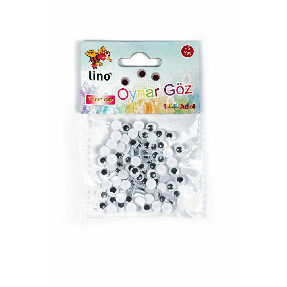 Lino Oynar Göz 7 mm Craft Eyes - Movable Eyes for Dolls and Stuffed Animals, Craft Supplies - view 2