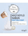 Bee Beauty Goat Milk Bar Soap for Gentle Cleansing 100g