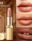 L'Oréal Paris Color Riche Nude Intense Lipstick - 505 NU Resilient, Long-Lasting Moisturizing Nude Lip Color L'Oréal Paris Color Riche Nude Intense Lipstick - Long Lasting L'Oréal Paris Color Riche Nude Intense, Nude Lipstick, Long-Lasting Lip Color, Moisturizing Lipstick, Sophisticated Lip Makeup, Lip Care, Cosmetic, Makeup, Beauty Products, Lip Color, Nude Tone, Moisturizing Formula, Creamy Texture, Rich Pigmentation
