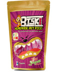 Biskimama Grain-Free Chicken & Salmon Cat Treats - Low-Fat, Natural, Fun Macaroni Shaped Rewards Biskimama Grain-Free Chicken & Salmon Cat Treats cat treats, grain-free cat treats, low-fat cat treats, natural cat treats, chicken and salmon cat treats, fun cat treats, healthy cat snacks, cat rewards, macaroni shaped cat treats, taurine cat treats, purple cabbage cat treats