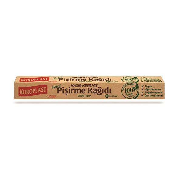 Koroplast Unbleached Biodegradable Baking Paper - 10 Pre-Cut Non-Stick Sheets - Vegan & Oven Safe Baking Parchment Paper, Easy Cleanup Koroplast Baking Paper: Unbleached, Non-Stick, Biodegradable baking paper, parchment paper, non-stick baking paper, biodegradable baking paper, unbleached baking paper, vegan baking paper, oven safe paper, pre cut baking paper, baking, cooking, non-stick, biodegradable, unbleached, vegan, oven safe, pre-cut, kitchen, baking supplies, baking essentials, parchment, paper, cook