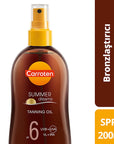 Carroten Summer Dreams: Deep Tanning SPF 6 Oil Spray - Vegan, UVB/UVA/IRA Protection, Tanning Accelerator, Coconut Scent - Bronzing & Moisturizing Carroten Tanning Oil SPF 6: Deep Tan, UVB/UVA Protection tanning oil, bronzing spray, sun tan lotion, vegan tanning oil, tanning accelerator, SPF 6 tanning oil, coconut scented tanning oil, water resistant tanning spray, UV protection tanning oil, sunscreen for tanning, tanning, SPF 6, coconut scent, water resistant, vegan, vegan tanning, cruelty-free tanning, su