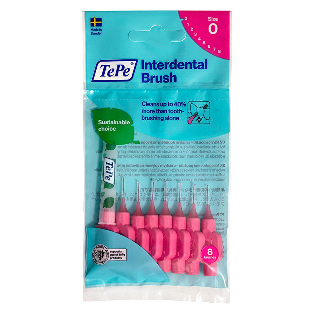 Tepe Interdental Brush 0.4 mm Pink - Pack of 8 for Effective Oral Hygiene - view 2