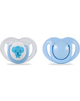 Mamajoo Orthodontic Pacifier for Infants - BPA-Free Silicone, 12 Months+, Blue Mamajoo Orthodontic Pacifier - BPA-Free, 12 Months+ orthodontic pacifier, BPA-free silicone pacifier, baby pacifier with storage case, sterilizable pacifier, TS 4270 / EN 1400 compliant pacifier, Mamajoo pacifier, infant pacifier, baby soothers, silicone pacifier, baby essentials, newborn gifts, baby shower gifts