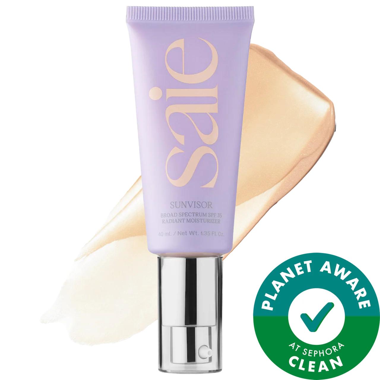 Sunvisor Radiant Moisturizing Face Sunscreen SPF 35 - Mineral, Cruelty-Free, Reef-Safe with Hyaluronic Acid Sunvisor SPF 35 Mineral Face Sunscreen - Cruelty-Free & Reef-Safe mineral face sunscreen, SPF 35, cruelty-free skincare, reef-safe sunscreen, hyaluronic acid moisturizer, face sunscreen, broad-spectrum sun protection, clean skincare, non-nano zinc oxide, eco-friendly beauty products, sustainable beauty, moisturizing sunscreen, radiant skin, dry skin solution, dullness treatment, ethical skincare, recy