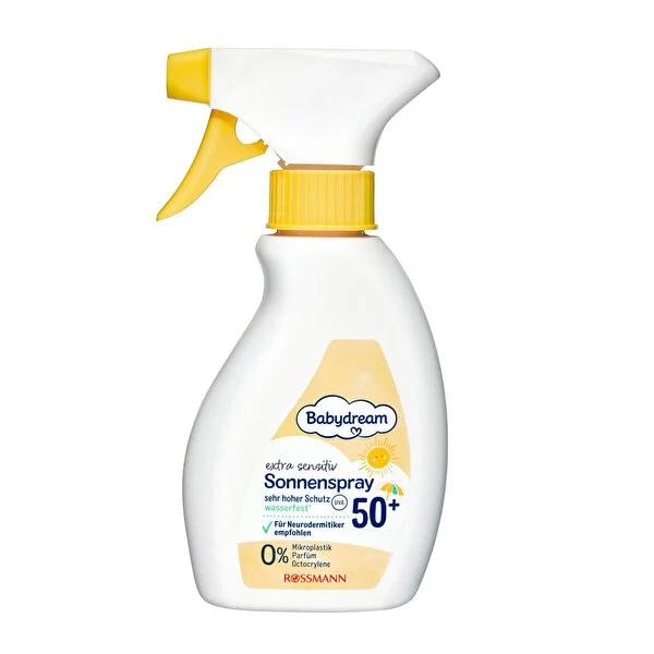 Babydream Extra Sensitive Sunscreen Spray, SPF 50+ - Fragrance-Free & Water-Resistant Sun Protection for Kids & Adults Babydream Extra Sensitive Sunscreen Spray SPF 50+ - Fragrance-Free & Water-Resistant sunscreen spray for sensitive skin, fragrance-free sun protection, water-resistant sunscreen, children's sun spray, high SPF sunscreen, baby sunscreen, kids sunscreen, gentle sun protection, outdoor protection, sun care, skin protection, SPF 50+, IR-A protection