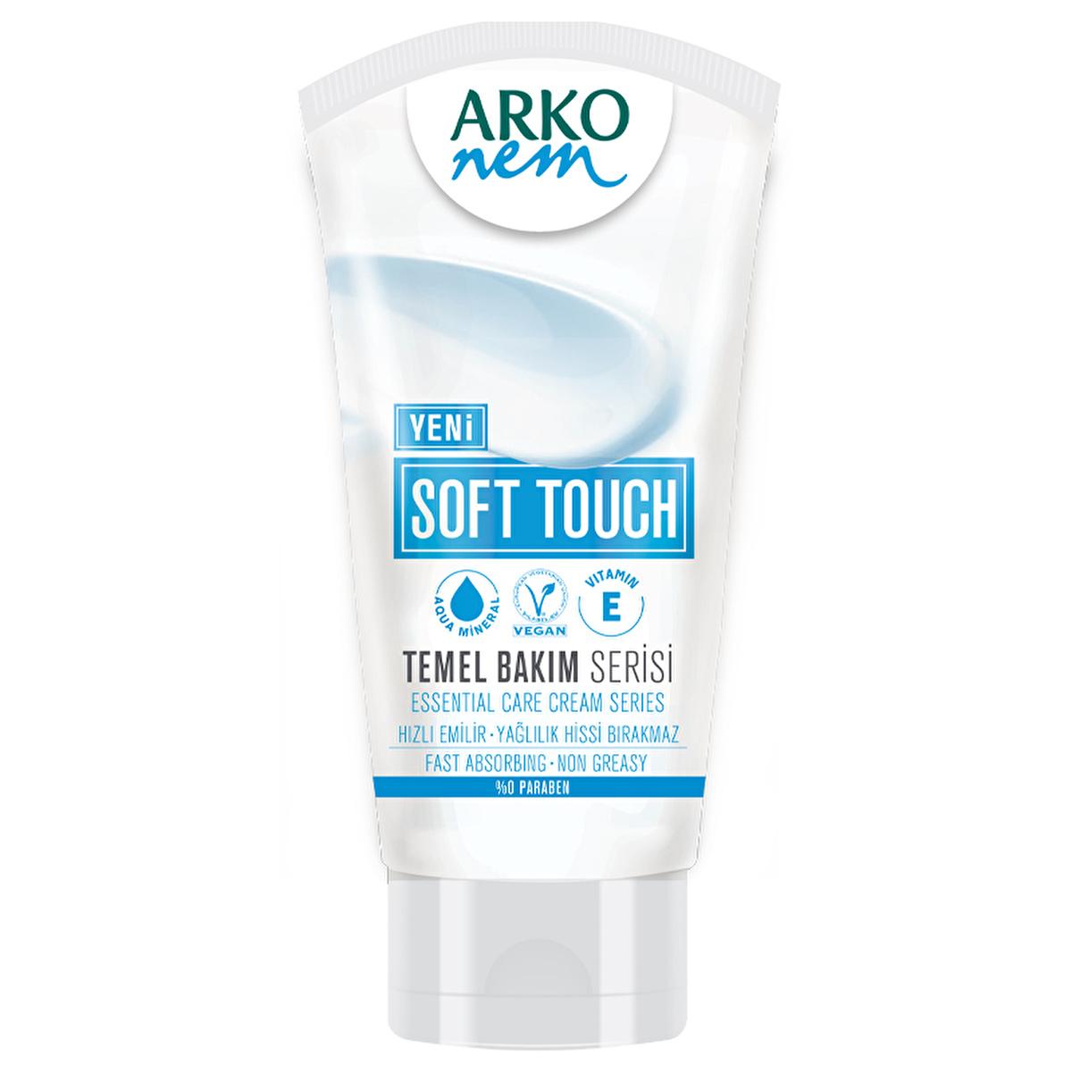 Arko Nem Soft Touch Moisturizer - Vegan, Paraben-Free Hydration for Dry Skin - 2.03 fl oz Arko Nem Soft Touch Moisturizer - Vegan Hydration for Dry Skin moisturizer, vegan skincare, paraben-free moisturizer, dry skin care, cruelty-free skincare, glycerin moisturizer, panthenol, vitamin E, skincare for sensitive skin, ethical skincare, vegan moisturizer, cruelty-free moisturizer