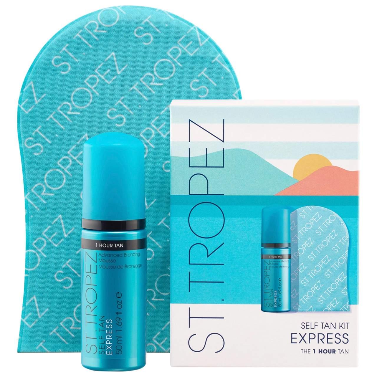 St. Tropez Self Tan Express Mini Kit: Customizable Bronzing Mousse for Natural, Sunless Tanning | Vegan & Cruelty-Free St. Tropez Self Tan Kit: Natural Sunless Tan | Vegan self tan, bronzing mousse, sunless tanning, vegan self tanner, cruelty-free self tan, express tan, travel size self tan, self tanning kit, best self tanner for oily skin, natural looking self tan, self-tanning, tanning mousse, sunless bronzer, vegan tan, cruelty-free tanning, express tanning, travel tan, tanning kit, oily skin tan, natura