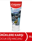 Colgate Barbie Batman Children's Toothpaste: Fun Fluoride Protection for Kids, Cavity Defense - 75ml Colgate Kids Toothpaste: Fun Fluoride Protection for Healthy Smiles children's toothpaste, fluoride toothpaste for kids, Barbie toothpaste, Batman toothpaste, toothpaste for 6 year olds, kids dental care, children's oral hygiene, cavity protection for children, kids toothpaste, fluoride toothpaste, children's dental health, oral hygiene for kids, Barbie, Batman, dental care, toothpaste, 6 year olds, kids, ch