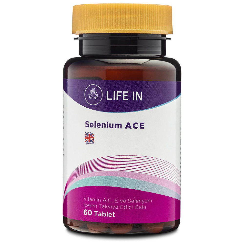 Life In Selenium - Vitamin C, A & Selenium Dietary Supplement Tablet for Immunity & Antioxidant Support - - Face Serum