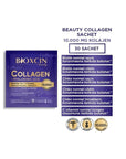 bioxcin beauty collagen packet front, bioxcin beauty collagen ingredients, bioxcin beauty collagen mixed in water Bioxcin Beauty Collagen - 30 Single-Use Packets Bioxcin Beauty Collagen - 30 Single-Use Packets bioxcin, beauty-collagen, collagen-supplement, skin-health, hair-care, adult-nutrition, beauty, single-use, dietary-supplement, ai-generated