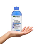 Garnier Micellar Cleansing Water - Gentle Makeup Remover for All Skin Types, Contact Lens Friendly - 13.53 fl oz Garnier Micellar Cleansing Water - Gentle & Effective Makeup Remover micellar cleansing water, makeup remover, Garnier Besleyici Çift Fazlı Micellar Temizleme Suyu, cleansing solution for all skin types, contact lens friendly makeup remover, gentle skincare, effective makeup removal, nourishing cleanser, Hypericum perforatum flower extract, no rubbing required, suitable for sensitive eyes, travel