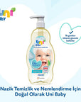 Uni Baby Natural Hypoallergenic Baby Shampoo & Body Wash - Gentle, Moisturizing, Dermatologically Tested - 23.69 fl - view 7