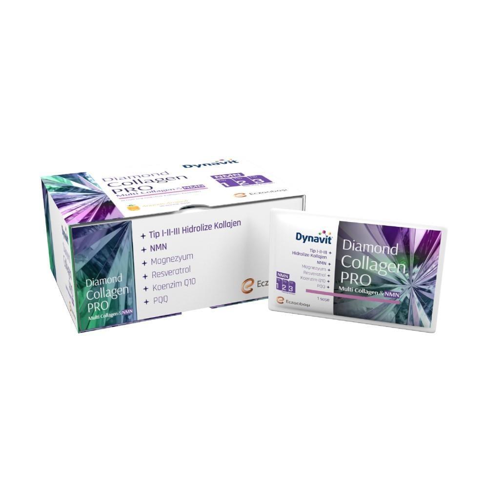 Dynavit Diamond NMN Collagen Pro 30 Sachets - Anti-Aging Collagen Supplement with NMN, Resveratrol, and Magnesium Dynavit NMN Collagen Pro 30 Sachets - Anti-Aging Supplement Collagen Supplement, NMN Supplement, Resveratrol, Anti-aging Health Product, Joint Health Support, Skin Health, Anti-Aging Supplements, Health Supplements, Dietary Supplements, Wellness Products