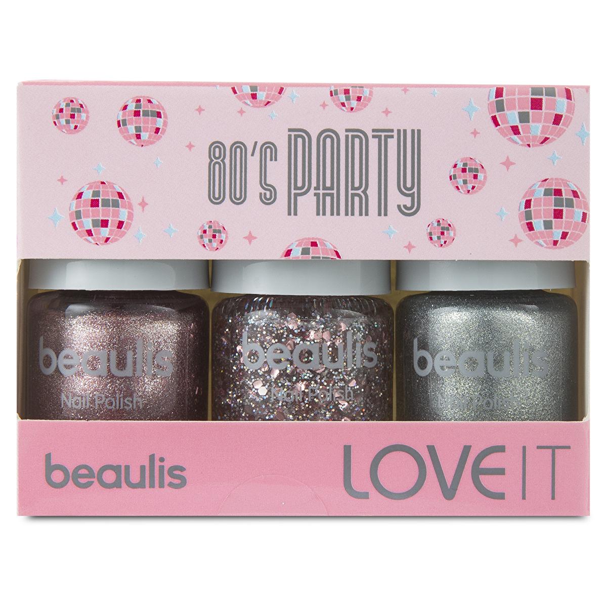 Beaulis 80's Party Nail Polish Set: Long Lasting, Glittery, Quick Dry & Chip Resistant - Bright Nostalgic Colors for Manicures & Pedicures Beaulis Nail Polish Set: 80s Glitter, Quick Dry, Long Lasting nail polish set, glitter nail polish, quick dry nail polish, long lasting nail polish, 80s nail polish, nostalgic nail colors, Beaulis nail polish, water resistant nail polish, chip resistant nail polish, bright nail colors, nail polish, glitter polish, quick dry, long lasting, 80s, nostalgic, Beaulis, water r