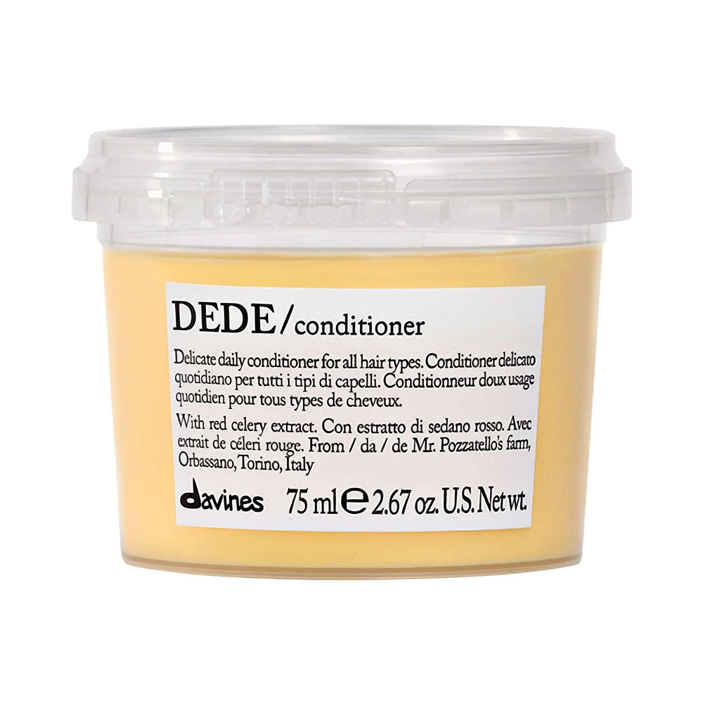 DEDE Delicate Daily Conditioner - Vegan, Lightweight Hair Conditioner for Daily Hydration DEDE Delicate Daily Conditioner - Vegan & Lightweight delicate daily conditioner, vegan hair conditioner, lightweight hair conditioner, hair care for frequent shampooing, natural hair care products, vegan hair care, cruelty-free hair products, daily hydration, gentle hydration, softness and silkiness, red celery extract, sustainable hair care, ethical hair care, fine hair, medium hair, thick hair, straight hair, wavy h