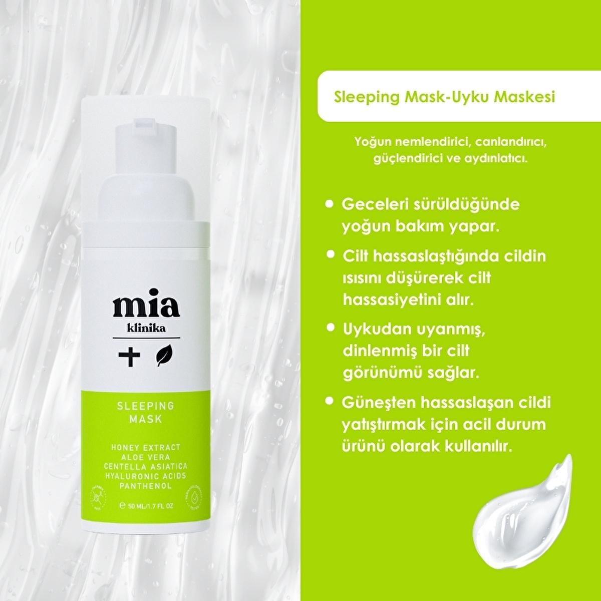 Mia Klinika Panthenol Face Moisturizing Mask - Hydrating Anti-Aging Night Mask with Panthenol Mia Klinika Panthenol Night Mask for Hydrated Skin face moisturizing mask, anti-aging night mask, hydrating face mask, Panthenol face mask, anti-wrinkle face care, skincare, night mask, hydration, anti-aging, Panthenol, jel formula, antioxidant protection, youthful skin, radiant complexion, skincare routine, beauty products, cosmetics
