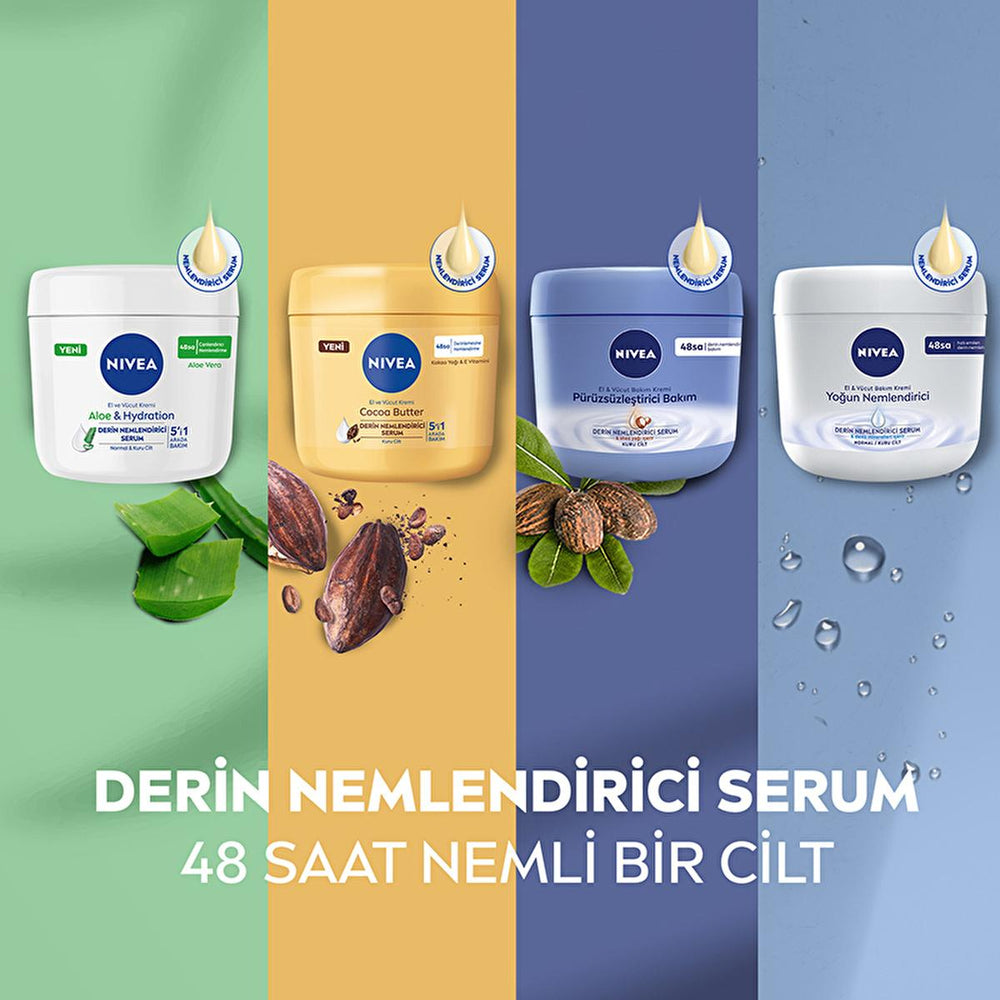 Nivea Moisturizing Body Cream for Dry Skin - 48 Hour Hydration, Shea Butter, Non-Greasy Formula - view 4