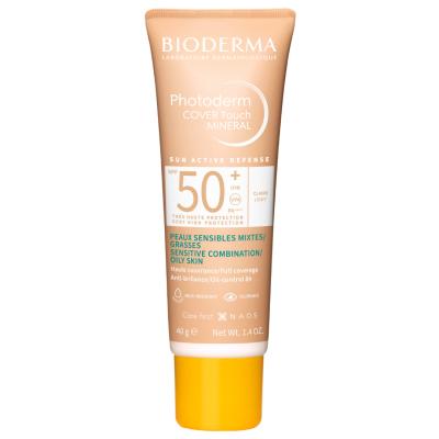 Bioderma Mineral Sunscreen with Coverage SPF50+ Light 40g - Tinted Non-Comedogenic Matte Finish Sun Protection - image 2