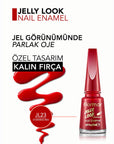 Flormar Jelly Look Nail Polish - High-Pigment, Gel Finish, Long-Lasting Nail Color - Nail Polish