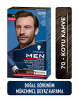 Men Perfect Koyu Kahve Saç Boyası - 70 Dark Brown Men's Hair Dye for Grey Hair Coverage - view 4