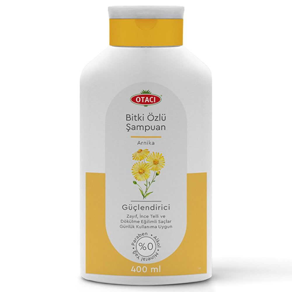 Otacı Arnika Shampoo for Weak & Thin Hair - 13.53 fl oz, Natural Ingredients, Strengthens & Nourishes - Shampoo