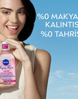 NIVEA Aqua Rose Micellar Makeup Remover - Gentle & Effective Dual-Phase Formula (13.53 fl oz) NIVEA Aqua Rose Micellar Makeup Remover - Gentle Dual-Phase Formula Micellar Makeup Remover, Dual-phase Makeup Removal Water, Organic Rose Water Skincare, Gentle Makeup Remover for Sensitive Skin, NIVEA Aqua Rose Makeup Remover, Makeup Removal, Skincare, Cosmetics, Facial Care, Sensitive Skin Solutions, Multi-purpose Skincare, Dermatologically Tested Products