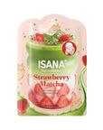 Isana Strawberry Matcha Latte Sheet Mask for Hydration 1 pc
