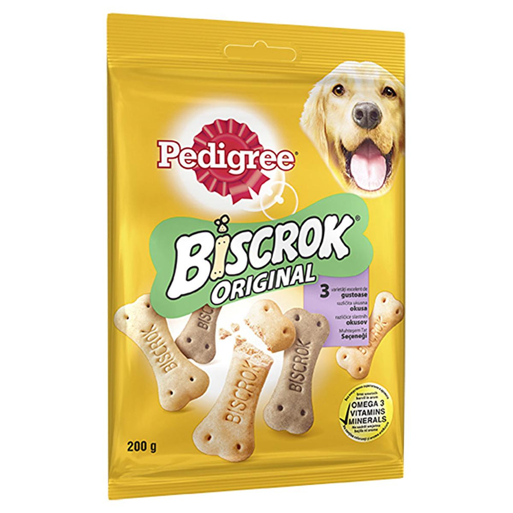 Pedigree Dog Treats Biscrok Köpek Ödül Maması 200 gr - Healthy Dog Snacks with Omega 3 & Vitamins - Vitamin & Supplement