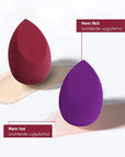Gorkito Makeup Sponge Burgundy for Flawless Blending 1 pc