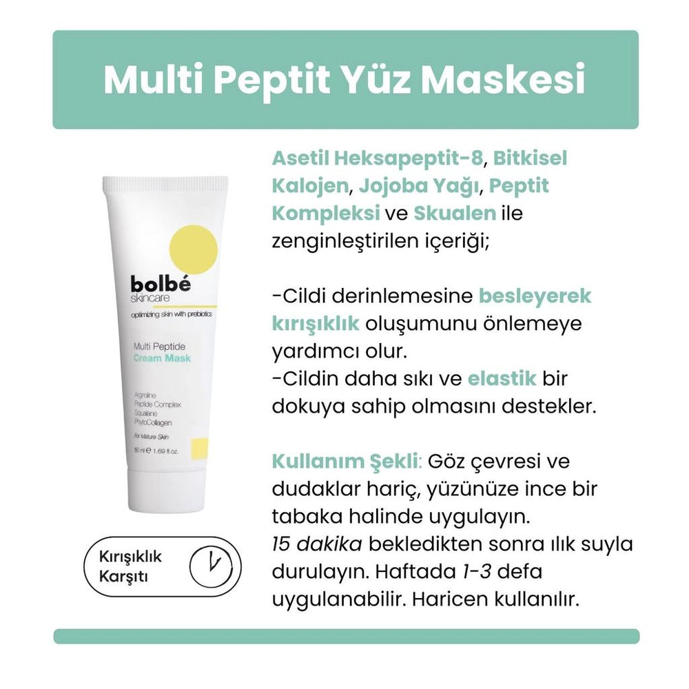 Bolbe Multi-Peptide Plumping & Elasticity Cream Mask 50ml