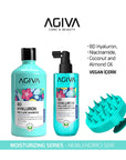 Agiva 8D Hyaluron Hair Care Set: Intense Hydration, Detangling Leave-In Conditioner - Dry & Damaged Hair Repair Agiva Hyaluron Hair Set: Hydrate & Repair Dry, Damaged Hair hair care set, hyaluron shampoo, leave-in hair conditioner, dry hair treatment, damaged hair repair, moisturizing hair products, hair detangler, hair shine enhancer, daily hair care routine, hair hydration, dry hair, damaged hair, brittle hair, hair moisturizing, hair nourishment, hair detangling, shampoo, conditioner, leave-in conditione