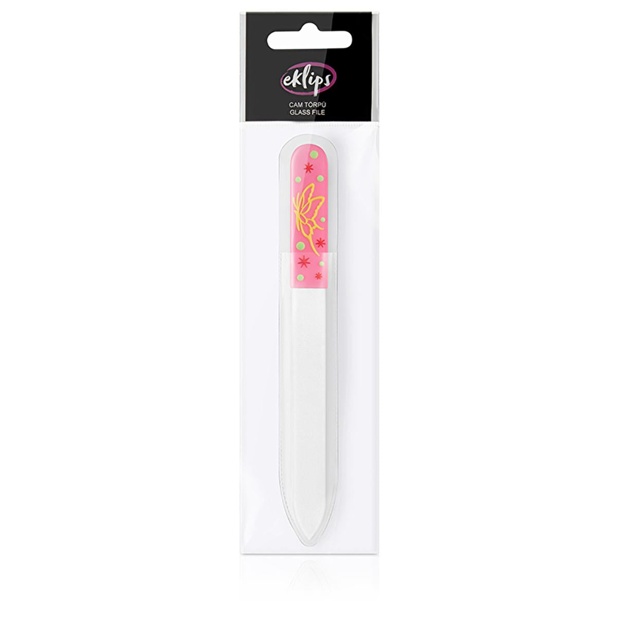 Eklips Glass Nail File AC84229S - Double-Sided Nail Care Tool for Gentle Shaping and Hygiene Eklips Glass Nail File - Gentle & Hygienic Nail Care Glass nail file, Nail care tool, Tempered glass nail filer, Double-sided nail file, Hygienic nail care, Nail shaping, Nail shortening, Gentle nail care, Fragile nails, Brittle nails, Hygiene, Personal care, Cosmetics, Beauty tools, Nail grooming
