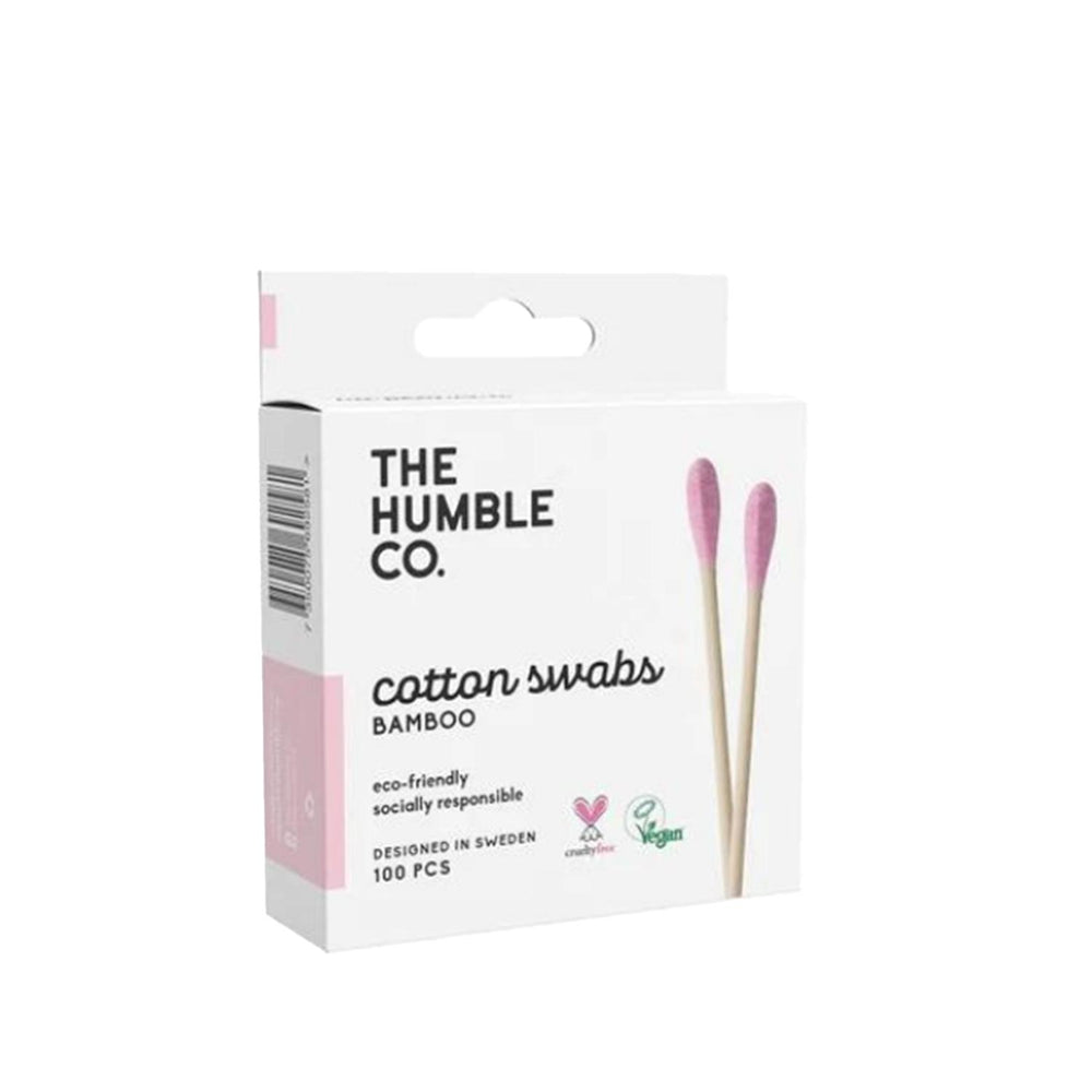 The Humble Co Cotton Swabs - 100 Count Pink, Gentle Ear Cleaning for Sensitive Ears The Humble Co Cotton Swabs - Gentle Ear Cleaning cotton swabs, ear cleaning, The Humble Co, pink cotton swabs, 100 count cotton swabs, gentle ear cleaning, hygiene products, ear care, sensitive ears, health and hygiene, personal care, bathroom essentials, travel accessories, gifts for her, gifts for him, family hygiene
