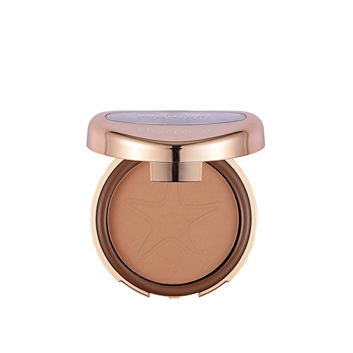 Flormar Compact Bronzer - Rose Gold, Multi-Purpose Makeup for Natural Look Flormar Compact Bronzer - Rose Gold for Natural Look Compact Bronzer, Makeup for Natural Look, Multi-purpose Makeup Product, Flormar İpeksi Dokulu Kompakt Bronzlaştırıcı, Rose Gold Bronzer, Contour Makeup Product, Makeup, Cosmetics, Beauty Products, Natural Look Makeup, Bronzer, Blush, Contour