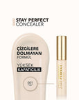 Flormar Stay Perfect Concealer: High Pigment, Long Lasting, Natural Finish - Banish Dark Circles & Blemishes! Flormar Stay Perfect Concealer: High Pigment, Long Lasting Coverage Flormar Stay Perfect Concealer, high pigment concealer, long lasting concealer, natural finish concealer, full coverage concealer, crease proof concealer, concealer for dark circles, concealer for blemishes, concealer, makeup, beauty, cosmetics, dark circles, blemishes, skin imperfections, even skin tone, natural look, long-lasting,