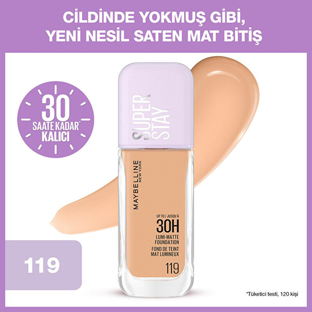 Maybelline New York Super Stay Lumi Matte Foundation - Long-Lasting, Matte Finish, Lightweight Makeup for Various - view 3