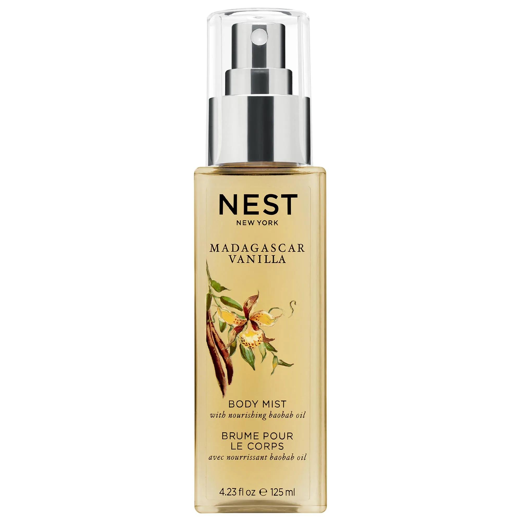 NEST New York Madagascar Vanilla Body Mist - Warm Vanilla Fragrance, Nourishing Body Spray for Women Madagascar Vanilla Body Mist - Warm Vanilla Fragrance Madagascar Vanilla Body Mist, Warm Vanilla Fragrance, Nourishing Body Spray, Layering Fragrance, Gourmand Scent, Body Mist, Fragrance for Women, Vanilla Fragrance, NEST New York, Perfume, Body Care, Skincare, Fragrance Layering, Women's Fragrance, Sweet Gourmand, Comforting Scent, Everyday Fragrance