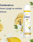 Dove Aluminum-Free Deodorant Spray - Vanilla & Lemon Blossom, Sensitive Skin Formula, 72-Hour Odor Protection Dove Aluminum-Free Deodorant - Vanilla Lemon, Sensitive Skin aluminum free deodorant, vanilla lemon blossom deodorant, sensitive skin deodorant, long lasting deodorant, natural deodorant spray, 0% aluminum deodorant, deodorant spray for women, aluminum-free deodorant spray, deodorant, spray, women's deodorant, gentle deodorant, refreshing scent, body odor protection, 72 hour protection, moisturizing