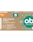 o.b. Organic Super Tampons for Medium to Heavy Flow 16 Count