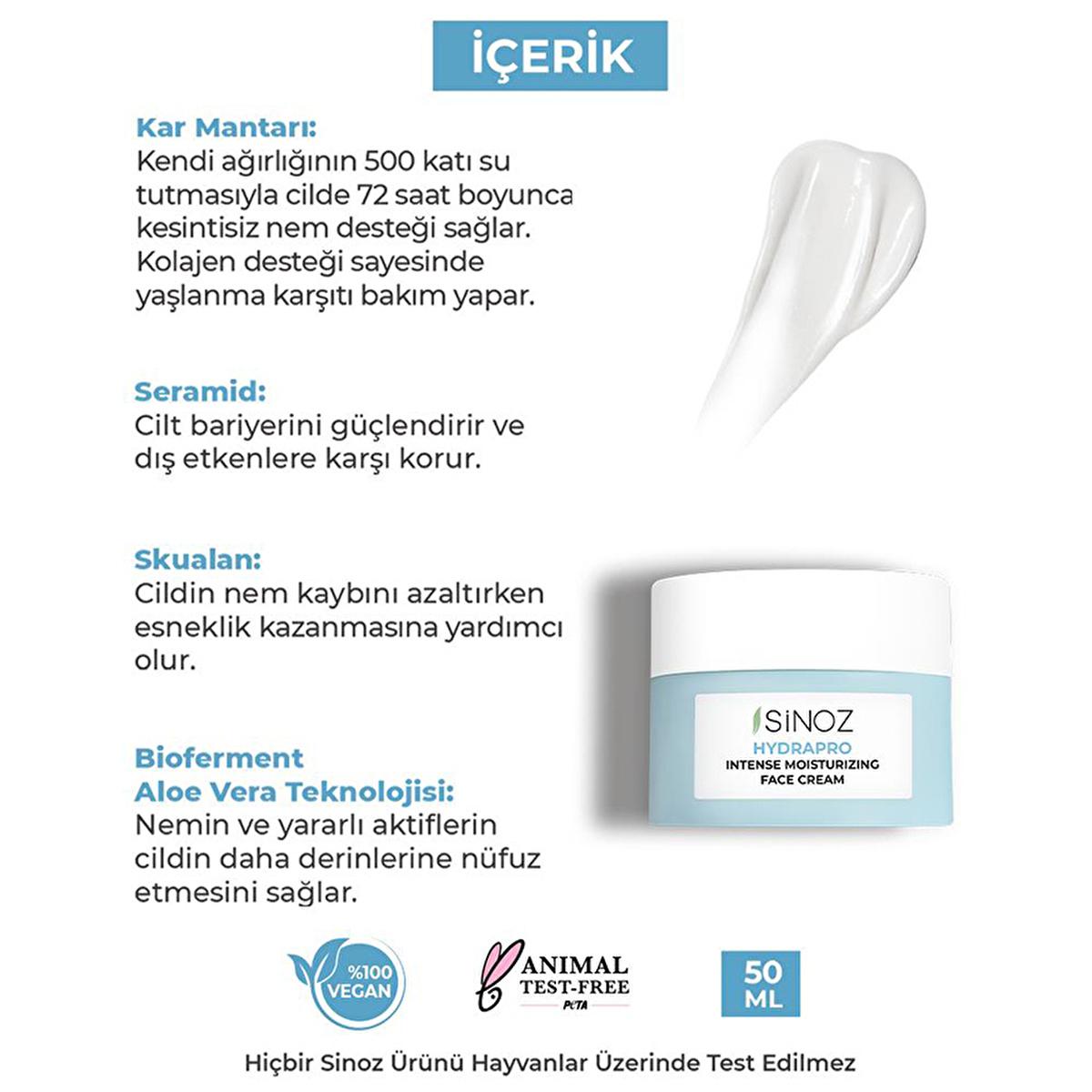 Sinoz Hydrapro: 72-Hour Hydrating Face Cream with Hyaluronic Acid & Snow Mushroom - Vegan Moisturizer for Dry, Sensitive Skin Sinoz Hydrapro: Hydrating Face Cream - 72H Moisture, Vegan Hydrating Face Cream, Moisturizing Face Cream, Vegan Face Cream, Hyaluronic Acid Moisturizer, Squalane Face Cream, Dry Skin Moisturizer, Sensitive Skin Cream, Snow Mushroom Cream, 72-Hour Hydration Cream, Sinoz Hydrapro, Facial Moisturizer, Skin Hydration, Dry Skin Relief, Sensitive Skin Care, Natural Skincare, Vegan Skincare