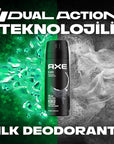 Axe Black Deodorant Spray for Men - 48 Hour Protection, Fresh Pear & Cedar Wood Fragrance Axe Black Deodorant Spray - 48 Hour Protection Axe Black Deodorant Spray, Men's Deodorant, 48-hour Deodorant Protection, Deodorant for Men, Body Spray for Men, Personal Care, Grooming, Fragrance, Confidence Booster, Long-Lasting Protection