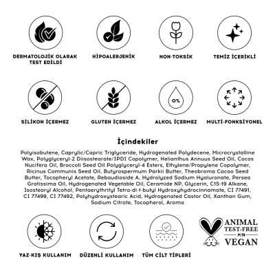 Cream Co. 3 in 1 Lip Balm - Mocha Tinted, Hyaluronic Acid & Ceramide - Moisturizing, Repairing, Vegan Cream Co. 3 in 1 Lip Balm - Mocha Tinted, Hyaluronic & Ceramide 3 in 1 Lip Balm, Mocha tinted lip balm, Hyaluronic Acid lip care, Vegan lip products, Dermatologically tested lip balm, Lip moisturizer, Tinted lip balm, Ceramide lip care, Lip repair, Multi-functional lip care, Natural lip products, Organic lip balm, Skincare for lips