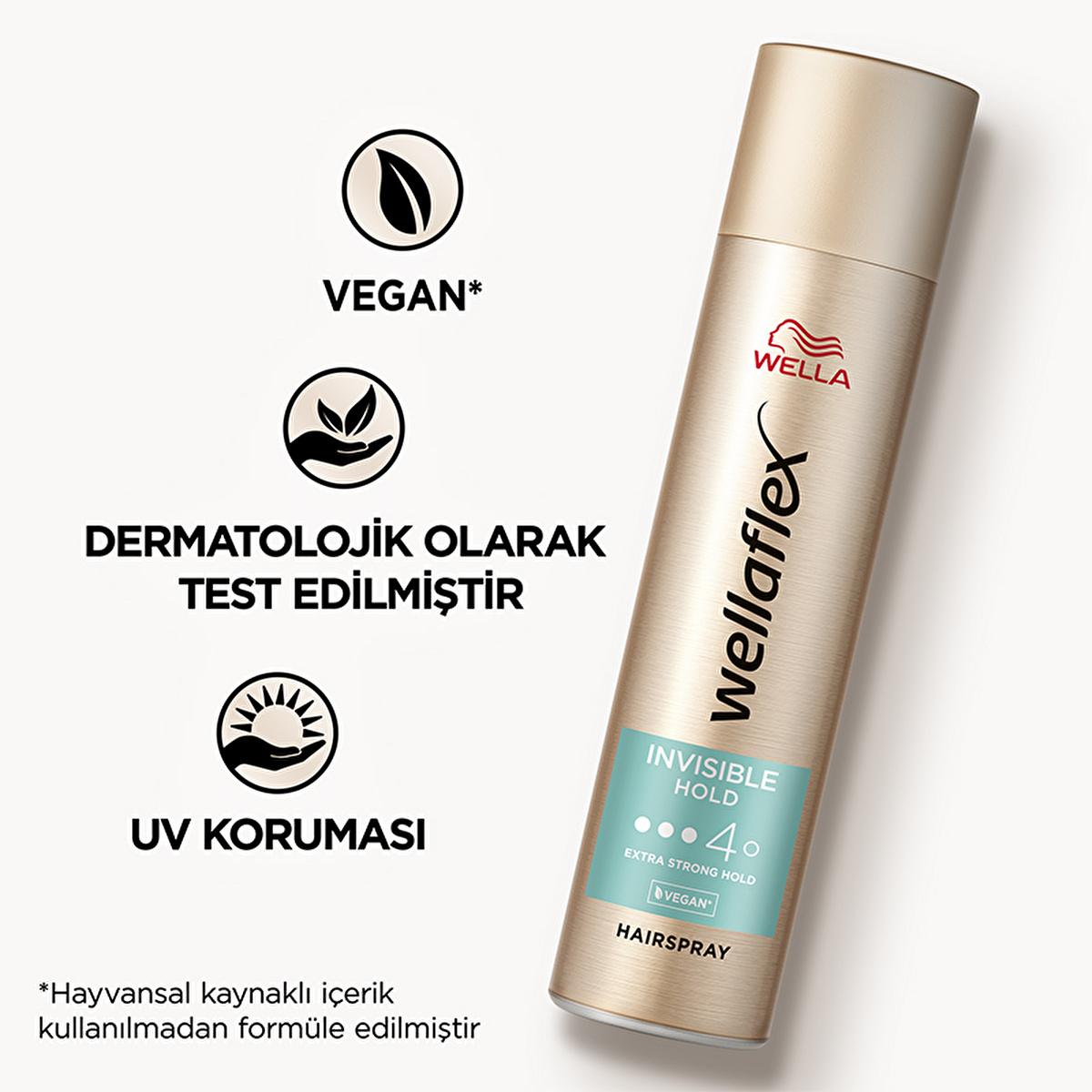 Wella Invisible Hold Extra Strong Hold Hair Spray - Vegan, UV Protection, 48hr Hold Wella Invisible Hold Hair Spray - 48hr Extra Strong Hold Invisible Hold Hair Spray, Extra Strong Hold Hair Spray, Vegan Hair Spray, UV Protecting Hair Spray, Long Lasting Hair Styling, Wella, Hair Care, Styling Products, Vegan Beauty, Cruelty-Free, UV Protection, Long Lasting Hold, Non-Sticky Hair Spray, Gentle on Scalp, 48hr Hold, Hair Styling Solutions