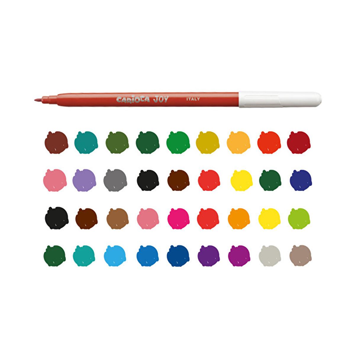 Carioca Washable Markers or Coloring Pens - 50 Unit Pack - Italy Made Carioca Washable Markers - 50 Unit Pack washable markers, coloring pens for children, Italy-made art supplies, bulk art supplies, safe coloring tools, art supplies, children's coloring, classroom essentials, washable ink, ventilated cap, fine tip markers