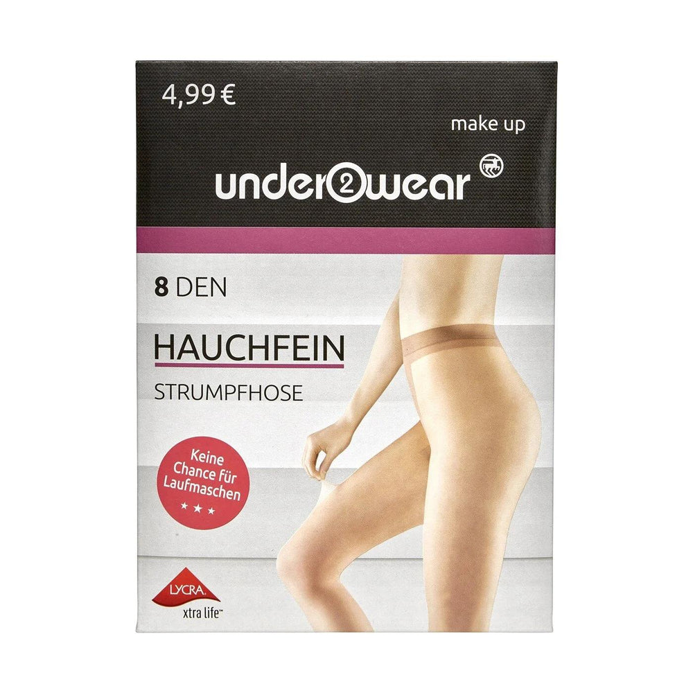 Underwear Extra Long Life 8 Denier Sheer Pantyhose in Nude Size M
