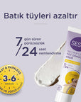 Sesu Hair Removal Cream for Normal Skin - 3.38 fl oz, Dermatologically Tested, Vitamin E & Bisabolol Enriched Sesu Hair Removal Cream - Dermatologically Tested & Moisturizing hair removal cream, depilatory cream, sensitive skin hair removal, dermatologically tested hair removal, moisturizing hair removal cream, quick hair removal, Vitamin E hair removal cream, Bisabolol hair removal cream, normal skin hair removal, body care, skincare, personal care, beauty products, smooth skin, hair-free, grooming essenti