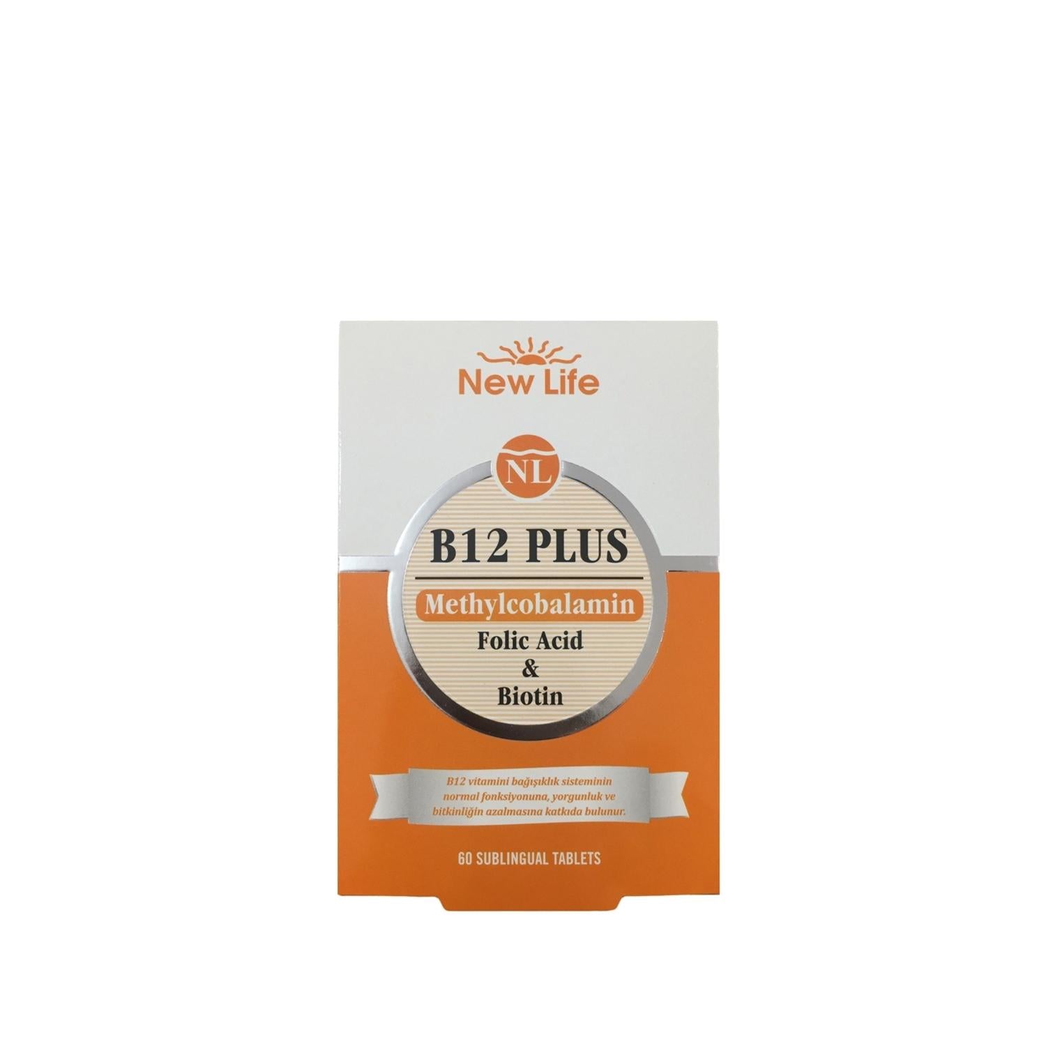 New Life B12 Plus Vitamin with Folic Acid & Biotin: Supports Energy, Healthy Hair, Skin & Nails - 60 Capsules New Life B12 Plus: Folic Acid & Biotin for Hair, Skin & Energy folic acid supplement, biotin supplement, vitamin B12 supplement, hair skin nails vitamin, B12 plus vitamin, New Life Vitamins, vitamin complex, vitamin supplement, folic acid, biotin, vitamin B12, hair health, skin health, nail health, energy boost, cell growth, vitamin B complex, B vitamins, health supplement, dietary supplement, vitam