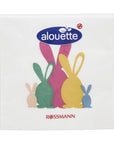 Alouette Spring Rabbit Family Cocktail Napkins 20-Pack